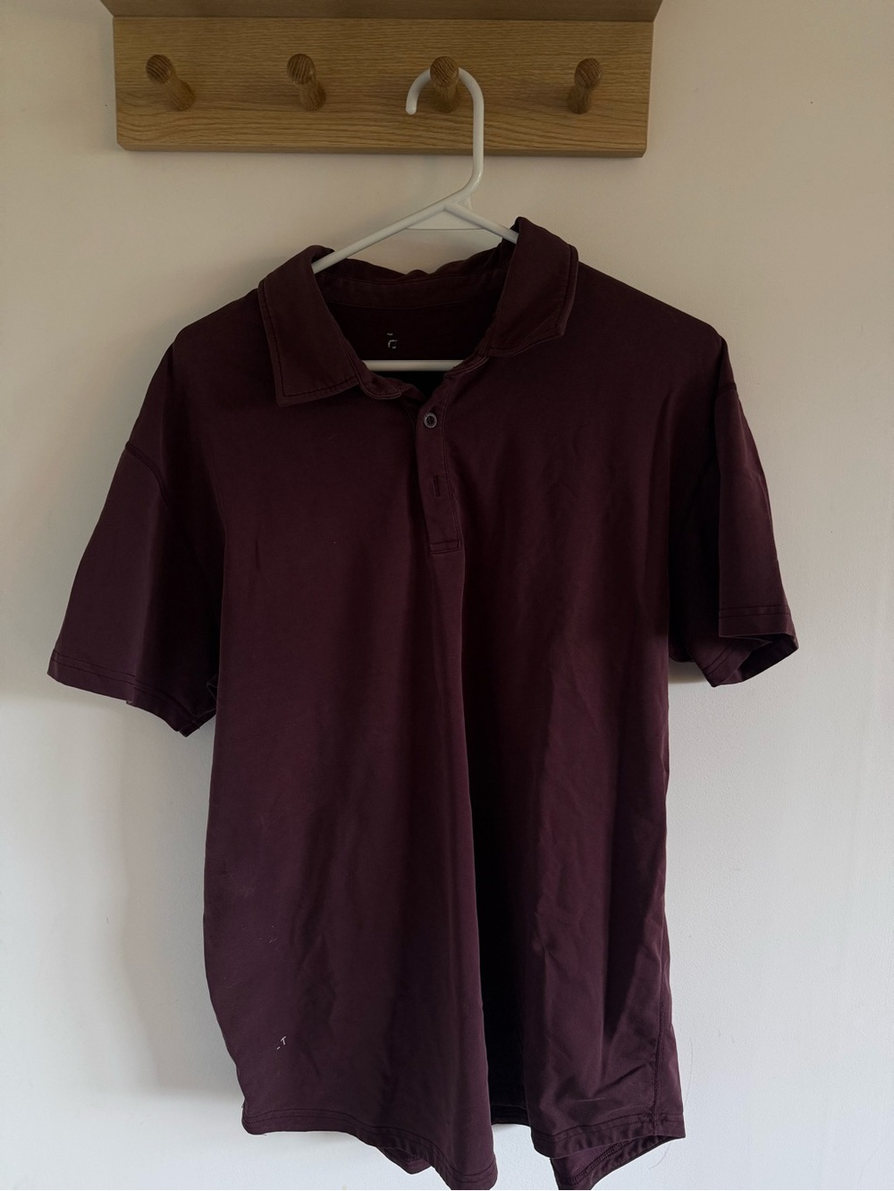 BYLT Basics Men's Button-Down Shirt in Burgundy